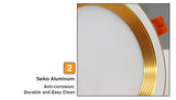 Downlight Ceiling Led Recessed Downlight Golden Aluminum Round Recessed Lamp Spot Led Dimmable 7W 10W For Room Office Lighting