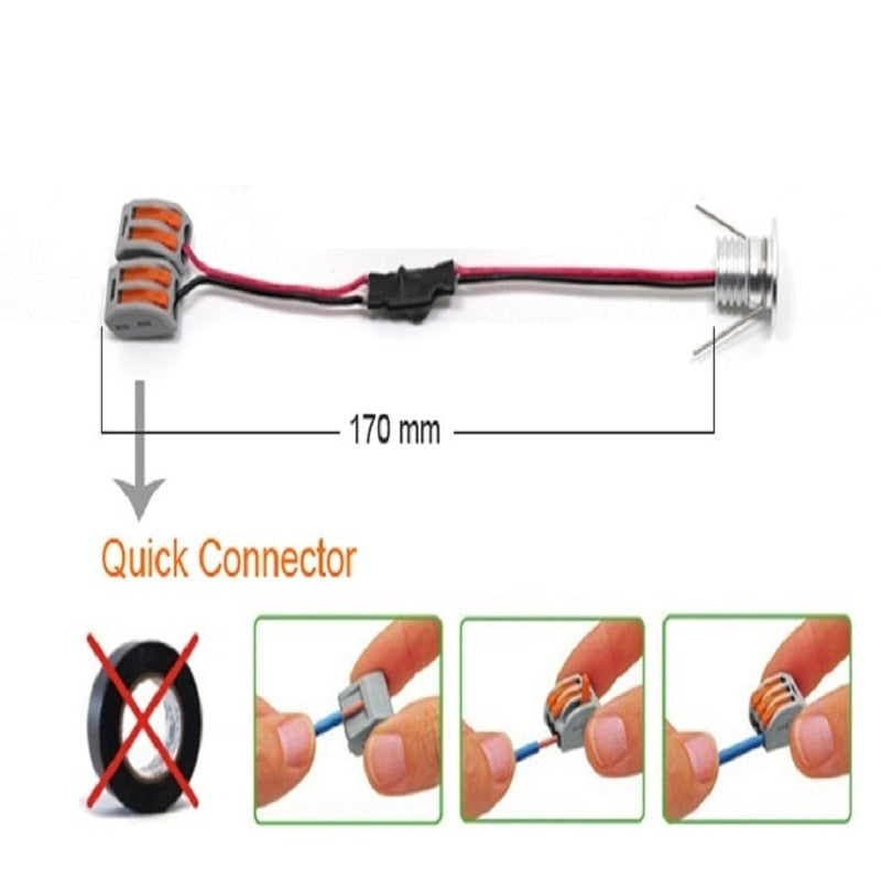 etrnLED Ceiling Spots 12V 24V Mini Lamp For Home Cabinet Display Closet Stairs Recessed Led Spotlights Color 2W 3W With Driver