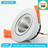Recessed LED downlight Spot lights led lamp 3W 5W 7W white COB led dimmable dimmer led bulb lamps
