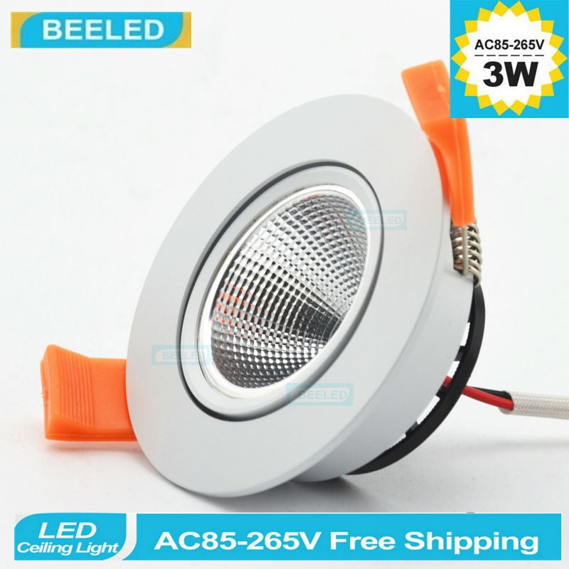 Recessed LED downlight Spot lights led lamp 3W 5W 7W white COB led dimmable dimmer led bulb lamps
