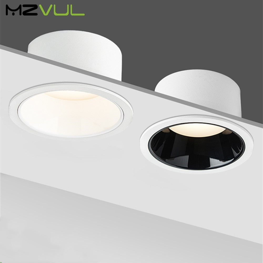 Dimmable LED downlight Recessed Indoor Led Ceiling Lamp AC85-265V 7W 12W 18W AC220V 110V LED Ceiling Spot light Bedroom Lights