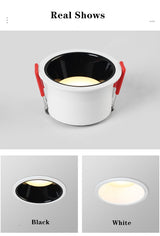 Dimmable LED downlight Recessed Indoor Led Ceiling Lamp AC85-265V 7W 12W 18W AC220V 110V LED Ceiling Spot light Bedroom Lights