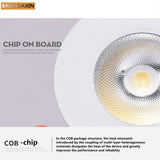 COB Ceiling Recessed Downlight 360 degree Rotatable Dimmable Slim 90 degree Foldable LED Spot Light Indoor lighting