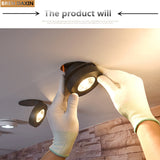 COB Ceiling Recessed Downlight 360 degree Rotatable Dimmable Slim 90 degree Foldable LED Spot Light Indoor lighting