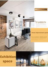 COB Ceiling Recessed Downlight 360 degree Rotatable Dimmable Slim 90 degree Foldable LED Spot Light Indoor lighting