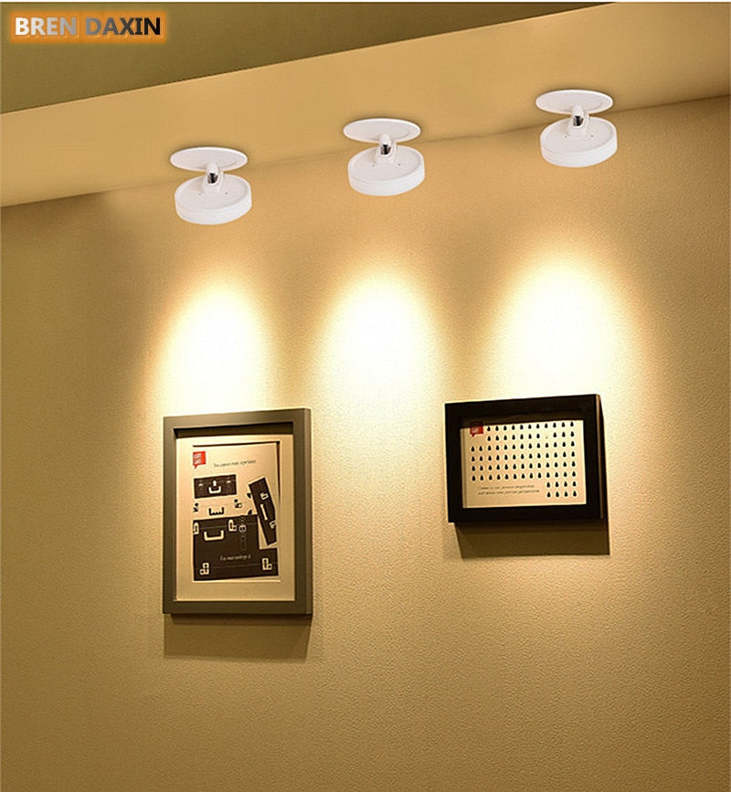 COB Ceiling Recessed Downlight 360 degree Rotatable Dimmable Slim 90 degree Foldable LED Spot Light Indoor lighting