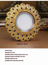 Europe Luxury Gold Resin Peacock Feather Embedded Downlights 3W 5W 110V 220V Open Hole 6Cm Corridor Led Lamp Foyer Art Spotlight