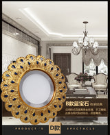 Europe Luxury Gold Resin Peacock Feather Embedded Downlights 3W 5W 110V 220V Open Hole 6Cm Corridor Led Lamp Foyer Art Spotlight