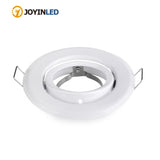 Round White adjustable 10pcs/lot MR16 GU5.3 GU10 spotlight halogen bulb frame holder downlight ceiling light fixture