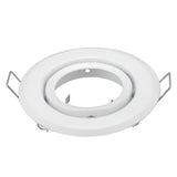 Round White adjustable 10pcs/lot MR16 GU5.3 GU10 spotlight halogen bulb frame holder downlight ceiling light fixture