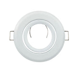 Round White adjustable 10pcs/lot MR16 GU5.3 GU10 spotlight halogen bulb frame holder downlight ceiling light fixture