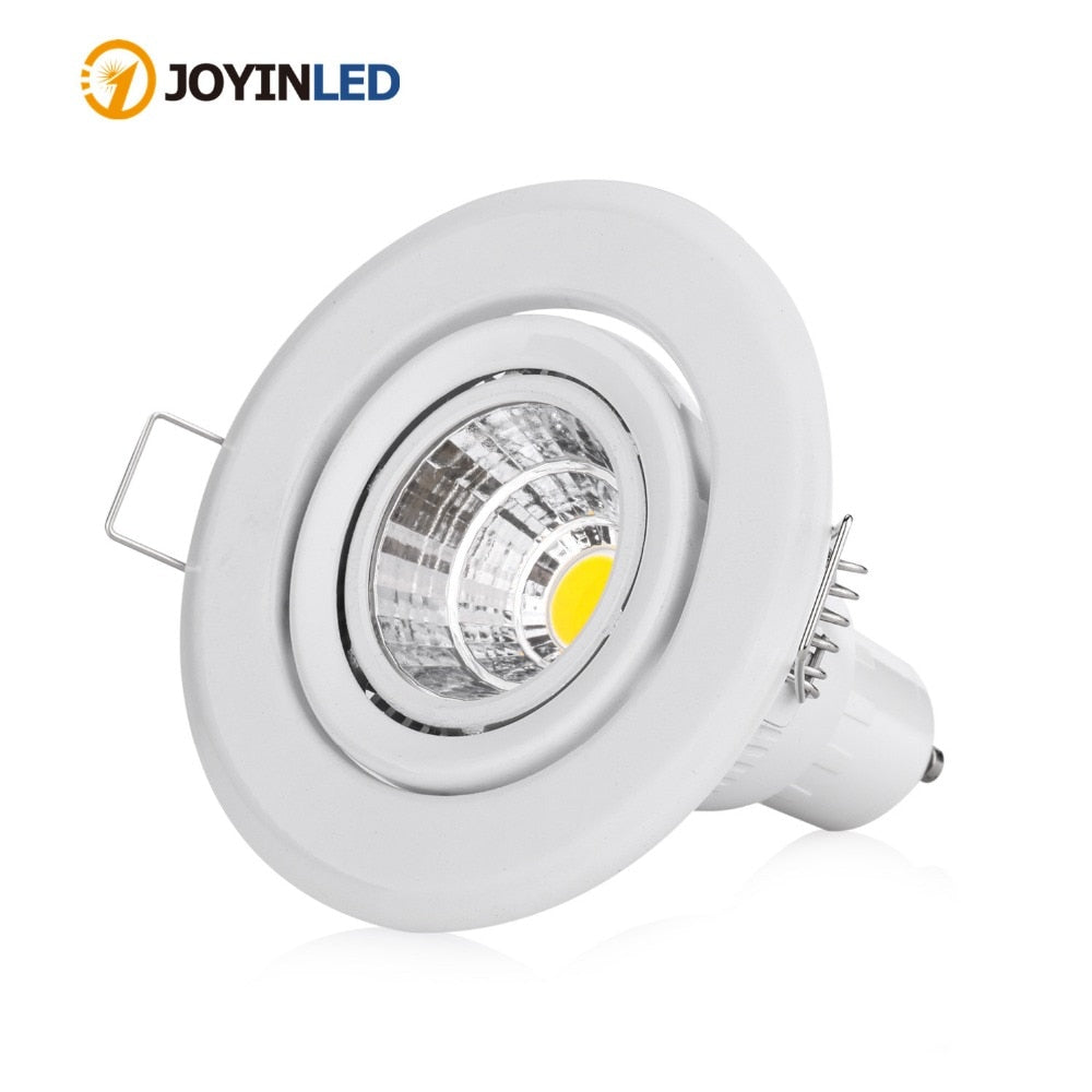 Round White adjustable 10pcs/lot MR16 GU5.3 GU10 spotlight halogen bulb frame holder downlight ceiling light fixture