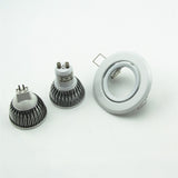 Round White adjustable 10pcs/lot MR16 GU5.3 GU10 spotlight halogen bulb frame holder downlight ceiling light fixture