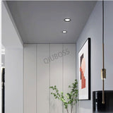 Round LED Ultra-thin Ceiling Type Downlight Embedded Household 5W/7W/9W/12W/15W/18W/20W AC90~220V Livingroom Indoor Lighting