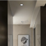 Round LED Ultra-thin Ceiling Type Downlight Embedded Household 5W/7W/9W/12W/15W/18W/20W AC90~220V Livingroom Indoor Lighting