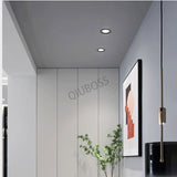 Round LED Ultra-thin Ceiling Type Downlight Embedded Household 5W/7W/9W/12W/15W/18W/20W AC90~220V Livingroom Indoor Lighting