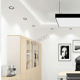 Round LED Ultra-thin Ceiling Type Downlight Embedded Household 5W/7W/9W/12W/15W/18W/20W AC90~220V Livingroom Indoor Lighting