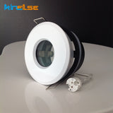 White Spot light Shower Recessed Light Kit Downlight Frame Bathroom IP65 Round Fitting GU10 MR16 Base Built-in LED Ceiling Light