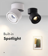 360 Degree Rotatable Dimmable LED Downlight 15W 10W background spot light led Nordic LED Ceiling lamp 85-265V Indoor Track Lamps