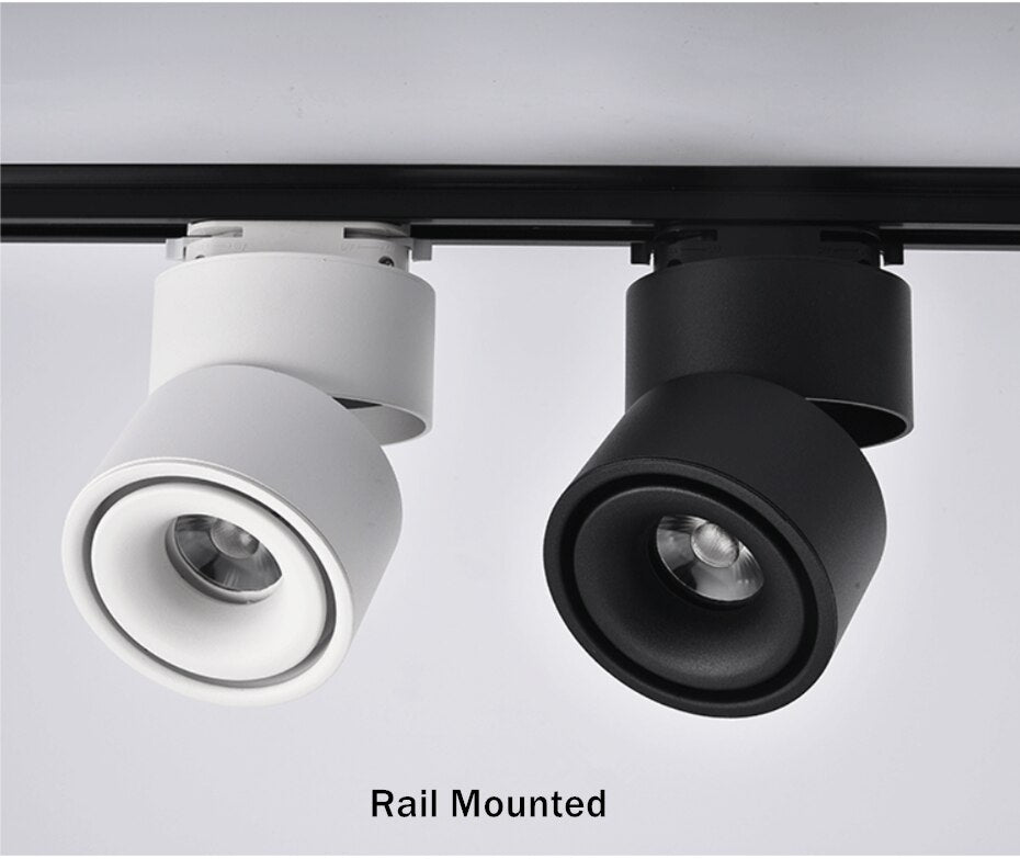 360 Degree Rotatable Dimmable LED Downlight 15W 10W background spot light led Nordic LED Ceiling lamp 85-265V Indoor Track Lamps