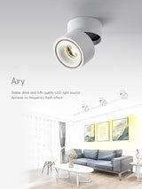 360 Degree Rotatable Dimmable LED Downlight 15W 10W background spot light led Nordic LED Ceiling lamp 85-265V Indoor Track Lamps