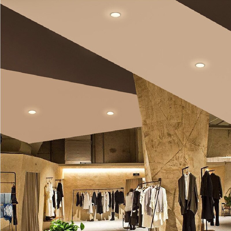 Dimmable Recessed Anti Glare LED Downlights 10W/15W/18W COB Ceiling Spot Lights AC90~260V Background Lamps Indoor Lighting