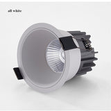 Dimmable Recessed Anti Glare LED Downlights 10W/15W/18W COB Ceiling Spot Lights AC90~260V Background Lamps Indoor Lighting