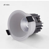 Dimmable Recessed Anti Glare LED Downlights 10W/15W/18W COB Ceiling Spot Lights AC90~260V Background Lamps Indoor Lighting