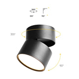 New dimming led astigmatism track light window clothing store rail light 7w 12w 15w foldable rotating downlight 110v 220v