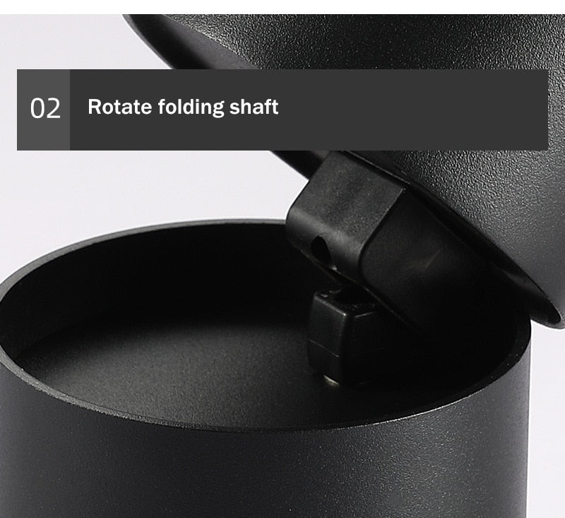 New dimming led astigmatism track light window clothing store rail light 7w 12w 15w foldable rotating downlight 110v 220v