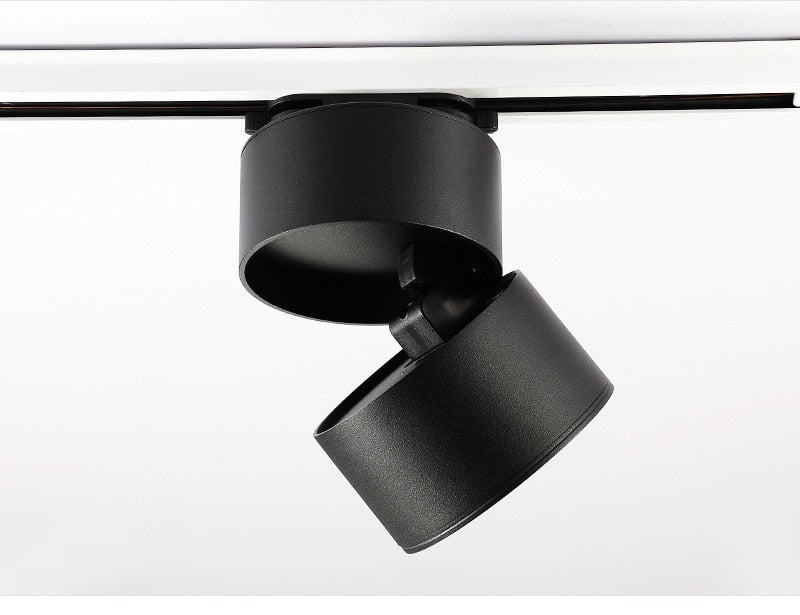 New dimming led astigmatism track light window clothing store rail light 7w 12w 15w foldable rotating downlight 110v 220v