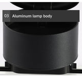 New dimming led astigmatism track light window clothing store rail light 7w 12w 15w foldable rotating downlight 110v 220v