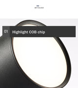 New dimming led astigmatism track light window clothing store rail light 7w 12w 15w foldable rotating downlight 110v 220v