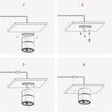 Dimmable LED Downlights Surface Mounted LED Ceiling Lamps 7W 10W 15W Foldable 360° Rotatable Background Track Spot lights