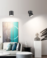 Dimmable LED Downlights Surface Mounted LED Ceiling Lamps 7W 10W 15W Foldable 360° Rotatable Background Track Spot lights
