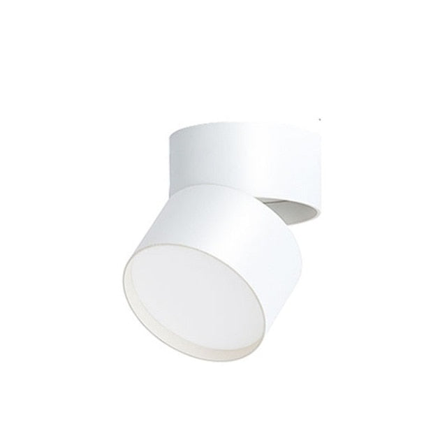 Dimmable LED Downlights Surface Mounted LED Ceiling Lamps 7W 10W 15W Foldable 360° Rotatable Background Track Spot lights