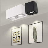 Square Dimmable LED Wall Mounted Downlight 10W 20W 24W COB Spot light Ceiling Lamp Surface Mounted Down light