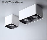 Square Dimmable LED Wall Mounted Downlight 10W 20W 24W COB Spot light Ceiling Lamp Surface Mounted Down light