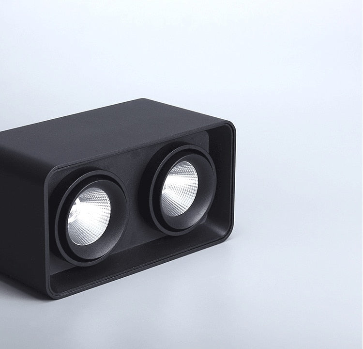 Square Dimmable LED Wall Mounted Downlight 10W 20W 24W COB Spot light Ceiling Lamp Surface Mounted Down light