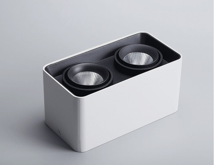 Square Dimmable LED Wall Mounted Downlight 10W 20W 24W COB Spot light Ceiling Lamp Surface Mounted Down light