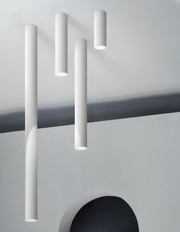  Black/White Long Tube Surface Mounted Ceiling LED Spot Light Dimmable 5W 3000K/4000K/6000K Surface Mounted Downlight AC220V