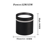 Surface mounted dimmable LED downlight 7W/10W/12W/15W COB LED ceiling spotlight AC85~265V LED backlight indoor lighting