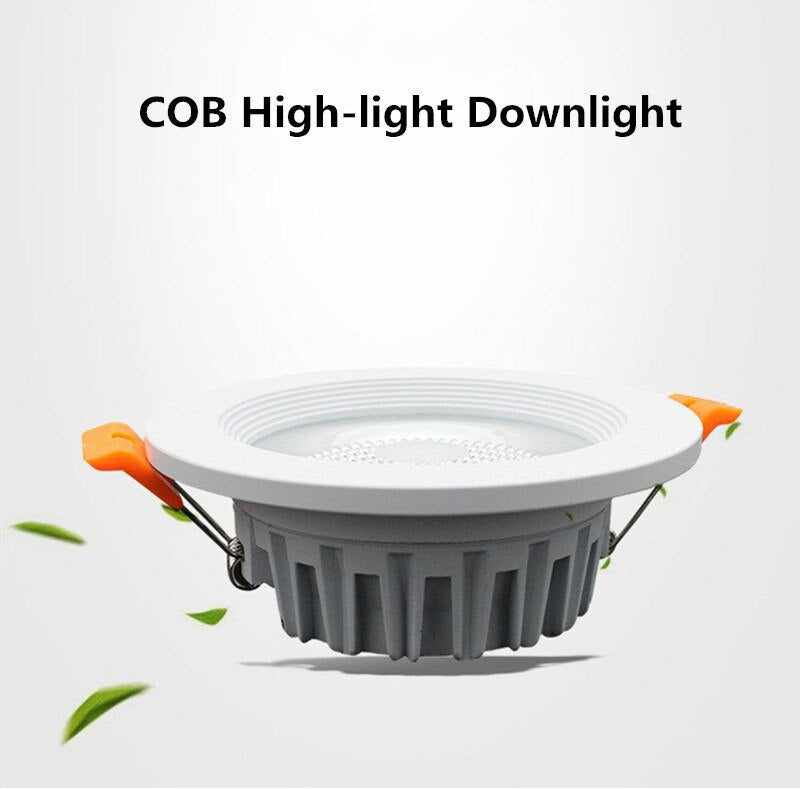 Led downlight light COB Ceiling Spot Light 3W 5W 7W 10W 15W 20W 30W 40W 85-265V ceiling recessed Lights Indoor Lighting