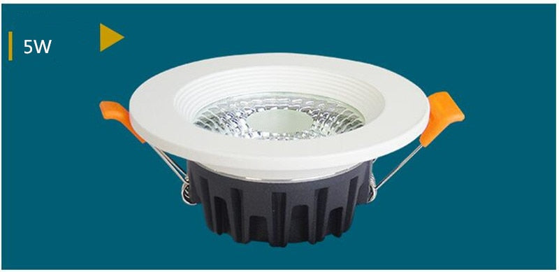 Led downlight light COB Ceiling Spot Light 3W 5W 7W 10W 15W 20W 30W 40W 85-265V ceiling recessed Lights Indoor Lighting