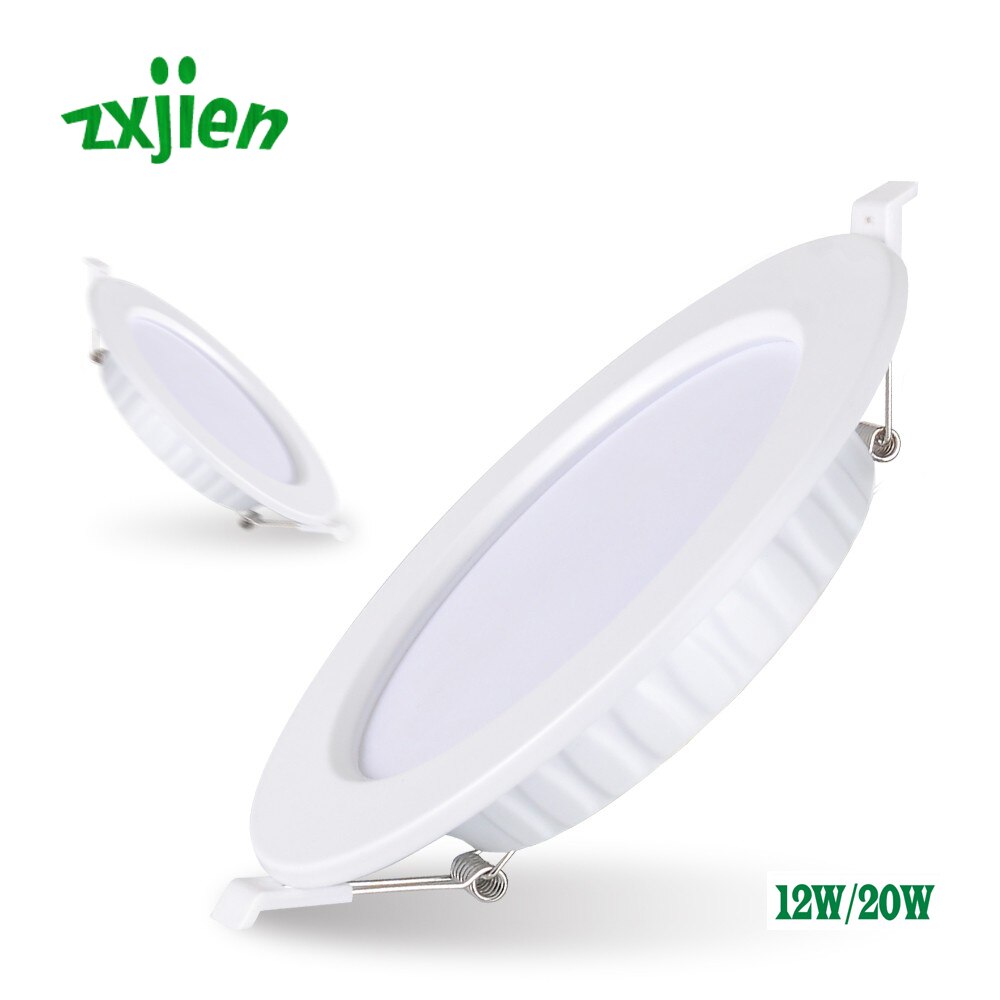LED Downlight 12W 20W Recessed Round LED Ceiling Lamp AC 220V Indoor Lighting Warm White/White