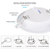 LED Downlight 12W 20W Recessed Round LED Ceiling Lamp AC 220V Indoor Lighting Warm White/White