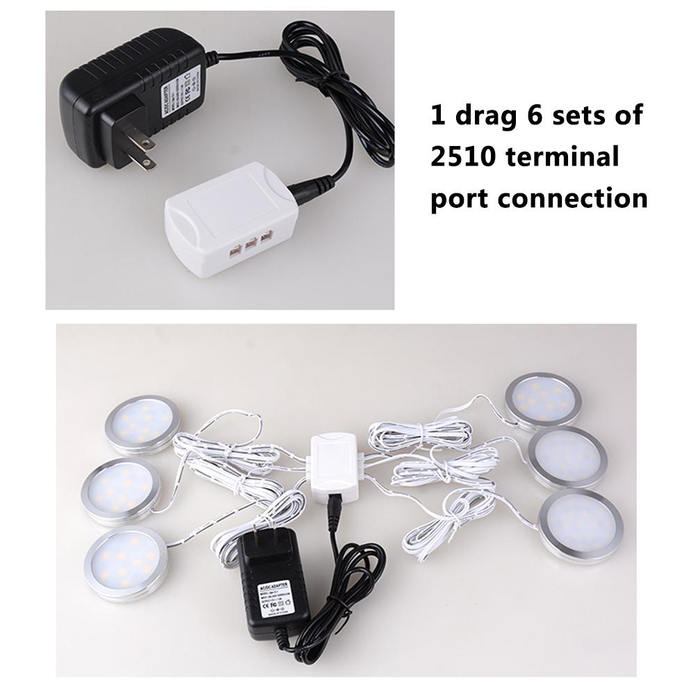 Light with HUB Adapter12V Low Voltage Ultra-Thin Concealed Mini LED Downlight LED Display Cabinet Light Kitchen Cabinet Li