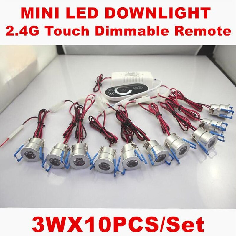 3W LED Downlights LED Down Light Spotlight AC85-265V Include Dimming Driver Touch Dimmer Aluminum