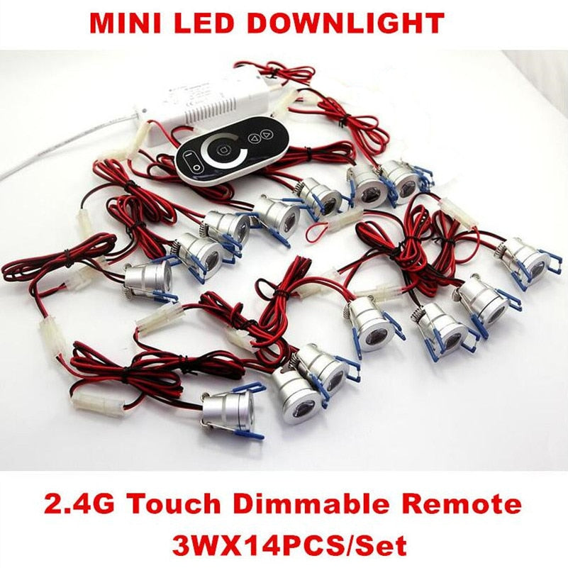 3W LED Downlights LED Down Light Spotlight AC85-265V Include Dimming Driver Touch Dimmer Aluminum