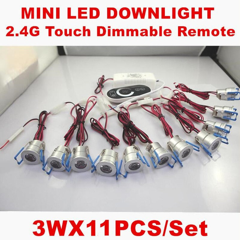3W LED Downlights LED Down Light Spotlight AC85-265V Include Dimming Driver Touch Dimmer Aluminum